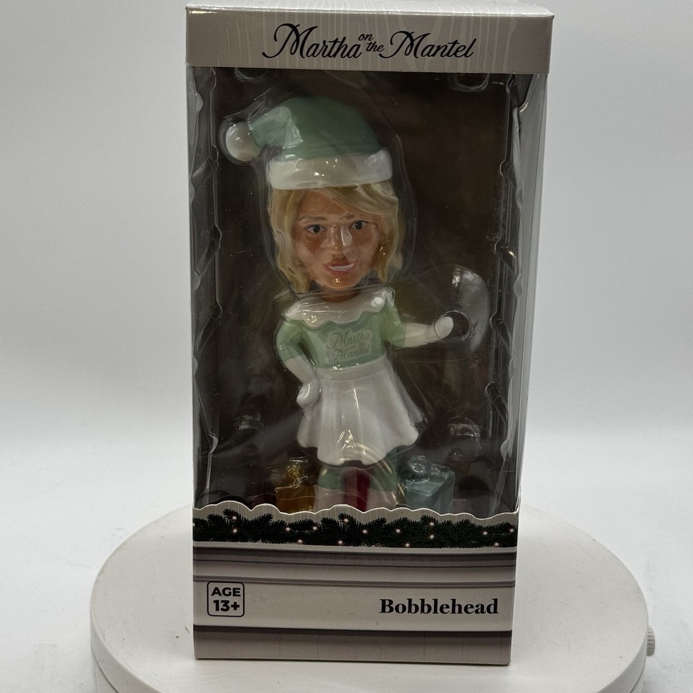 New Martha Stewart Martha on the Mantel Bobblehead Christmas Holiday Decor NIB